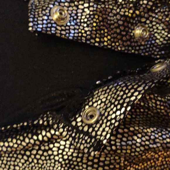NWT Vintage Judy Knapp Shimmery Cropped Blouse - Medium - Picture 4 of 6